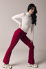 Legging Flare Bota Ancha Rojo