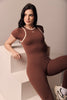 The Contour Suit Mocca - Sesgo crudo