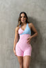 Enterizo Bloom Corto Rosa & Azul