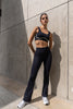 Legging Flare Bota Ancha Negro