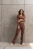 Legging Flare Bota Ancha Café
