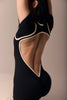 The Contour Suit Negro - Sesgo crudo