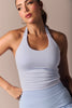 The Skinn Top – Blusa Halter Azul Celeste