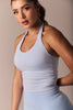 The Skinn Top – Blusa Halter Azul Celeste